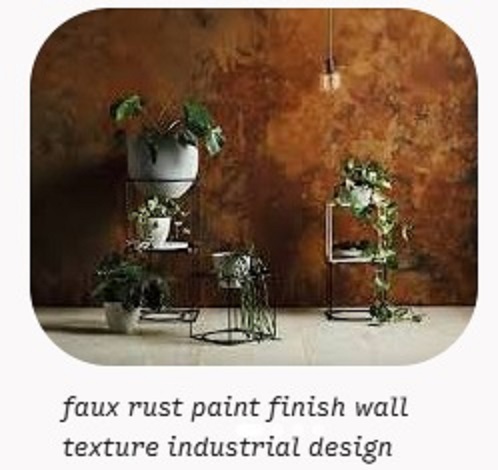 Art-Painting motif karat besi (rust effect/corten steel paint )